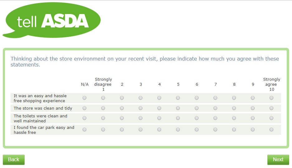 Details On Store Environment And How Clean It Is On Tellasda Survey
