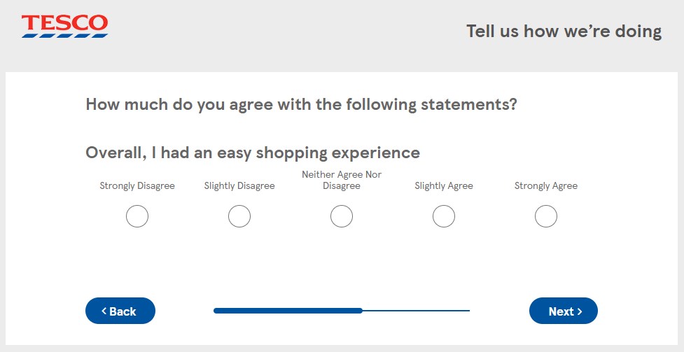 Do You Think You Had An Good Overall Shopping Experience At Tesco