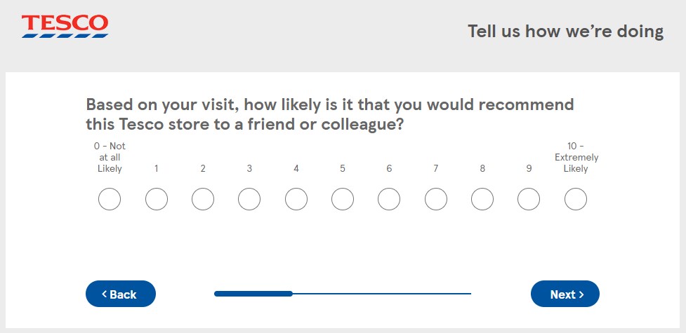 How Likely Is It That You'll Recommend Tesco