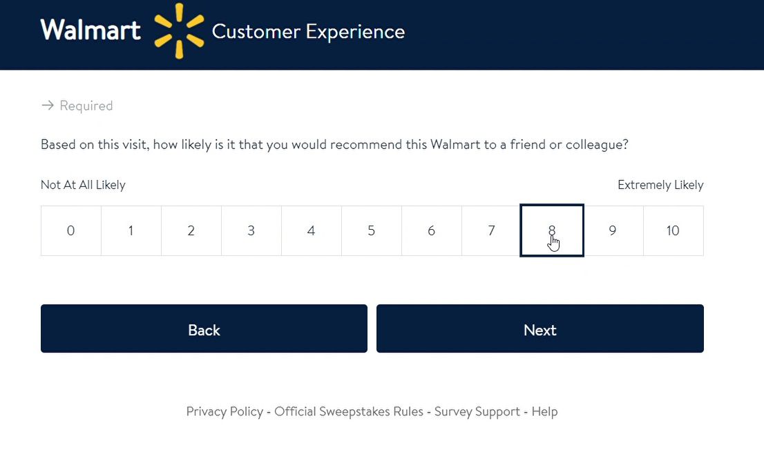 How Likely Is It That You'll Recommend This Walmart Based On Your Experience