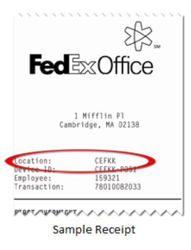Location Of Information For Fedex Welisten Survey On Receipt