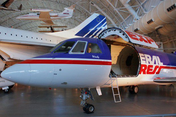 One Of The First Fedex Planes To Carry Packages