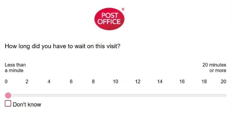 Questions About Waiting Time At Postoffice.co.uk Feedback