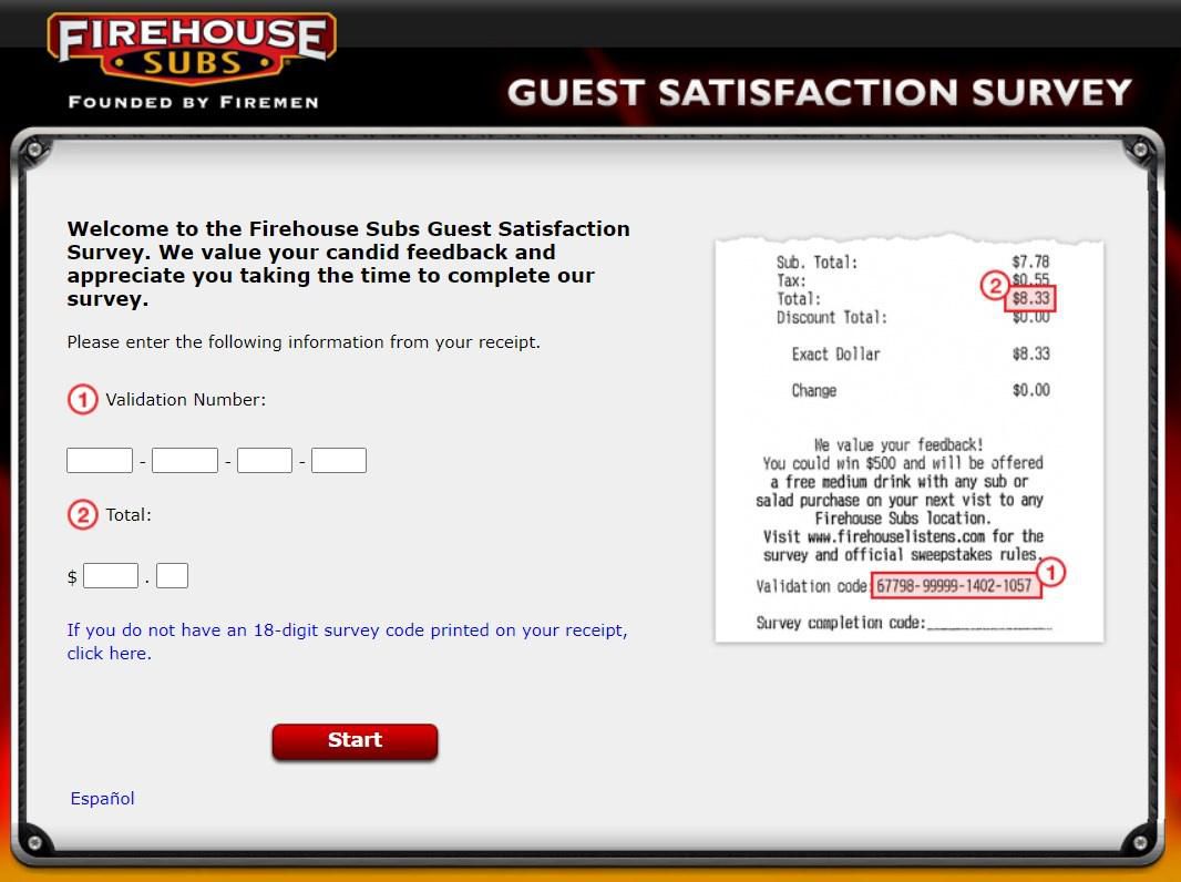 Receipt Validation For The Firehouselistens Survey