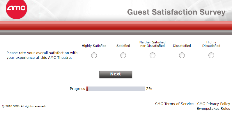 Screenshot Of Amc's Survey 2