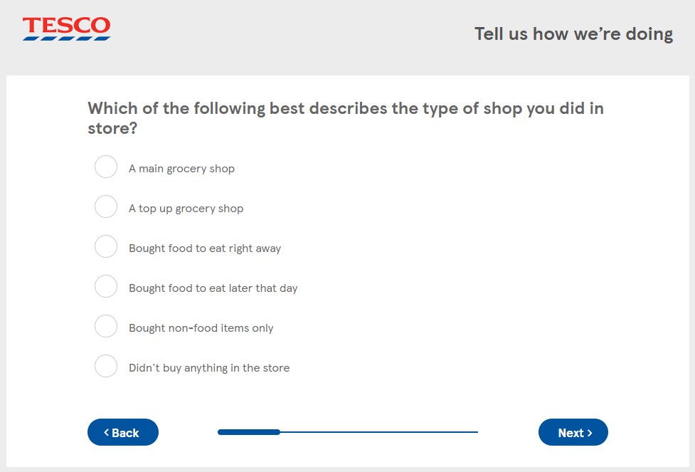 What Type Of Tesco Store Did You Shop In